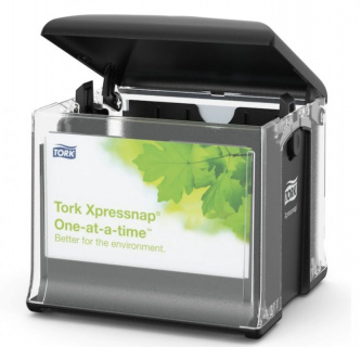 Tork Xpressnap Snack®  - dispenser pentru șervețele albe, 1 strat