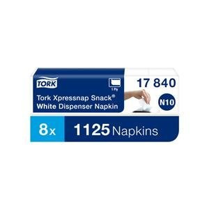 Tork Xpressnap Snack®  - șervețele albe, 1 strat