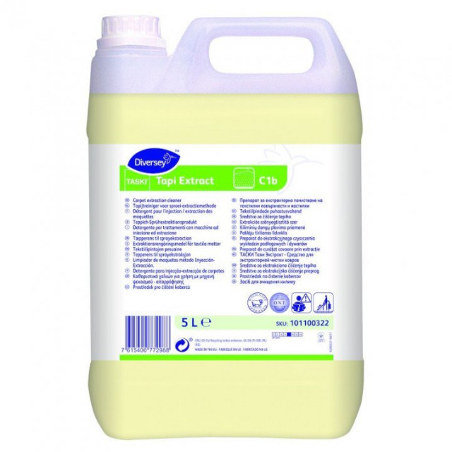 Taski Tapi Extract - detergent profesional pentru curățat covoare prin injecție-extracție, 5 L, de la Diversey