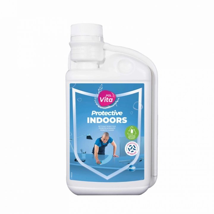 PolVita Indoors – Detergent probiotic ecologic pentru suprafețe și podele lavabile